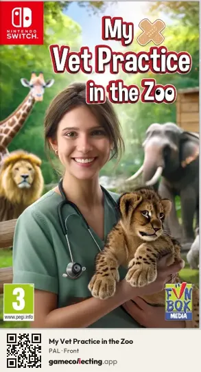My Vet Practice in the Zoo Nintendo Switch, PAL box front