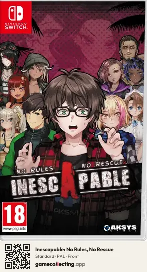 Inescapable: No Rules, No Rescue Nintendo Switch, PAL box front