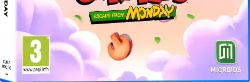 Garfield: Escape from Monday, the PEGI square on its front