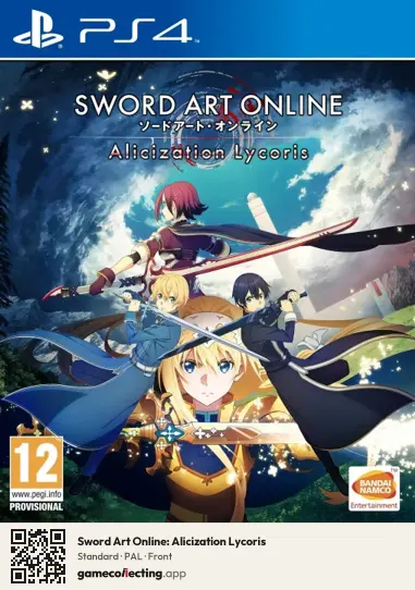 Sword Art Online: Alicization Lycoris PlayStation 4, PAL box front