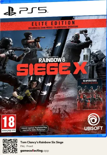 Tom Clancy's Rainbow Six Siege PlayStation 5, PAL box front