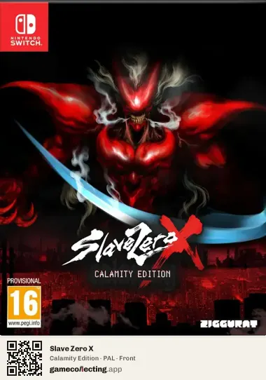 Slave Zero X Nintendo Switch, PAL box front