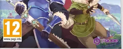 Valthirian Arc: Hero School Story 2, the PEGI square on its front
