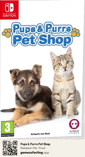 Pups & Purrs Pet Shop Nintendo Switch, PAL box front