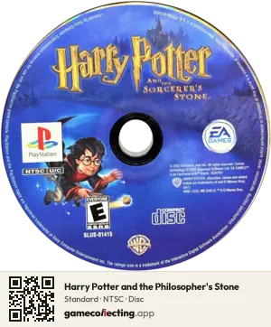 Harry Potter and the Philosopher's Stone PlayStation, NTSC disc