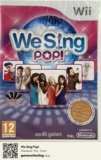 We Sing Pop! Nintendo Wii, PAL box front