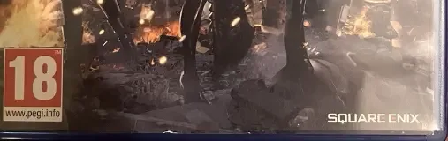 NieR: Automata, the PEGI square on its front
