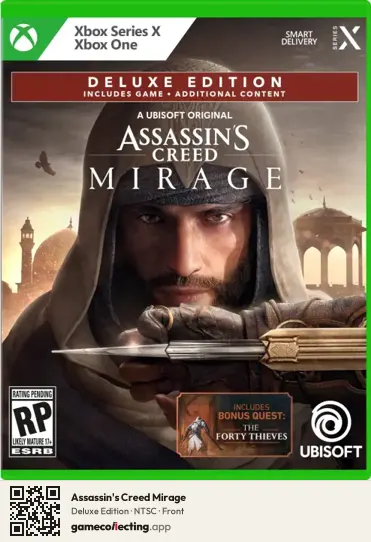 Assassin's Creed Mirage Xbox Series X, NTSC box front