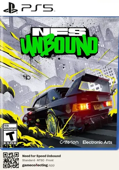 Need for Speed Unbound PlayStation 5, NTSC box front