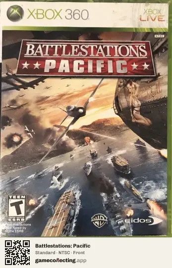 Battlestations: Pacific Xbox 360, NTSC box front