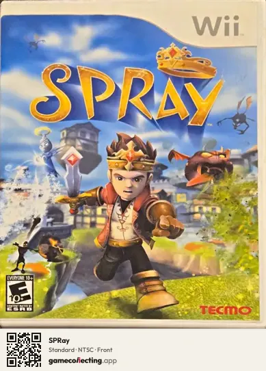 SPRay Nintendo Wii, NTSC box front