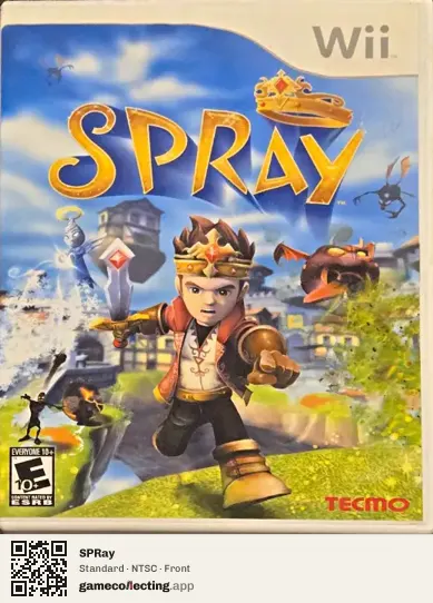 SPRay Nintendo Wii, NTSC box front