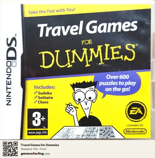 Travel Games for Dummies Nintendo DS, PAL box front