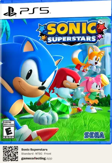 Sonic Superstars PlayStation 5, NTSC box front