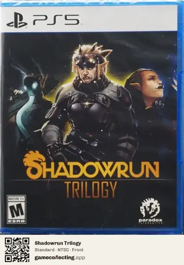 Shadowrun Trilogy PlayStation 5, NTSC box front