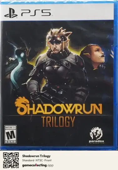 Shadowrun Trilogy PlayStation 5, NTSC box front