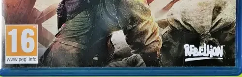 Sniper Elite 5, the PEGI square on its front