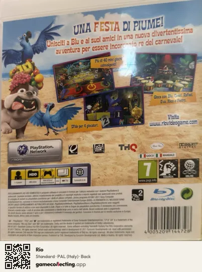 Rio PlayStation 3, Italy box back