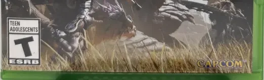 Monster Hunter Wilds, the ESRB box on its front