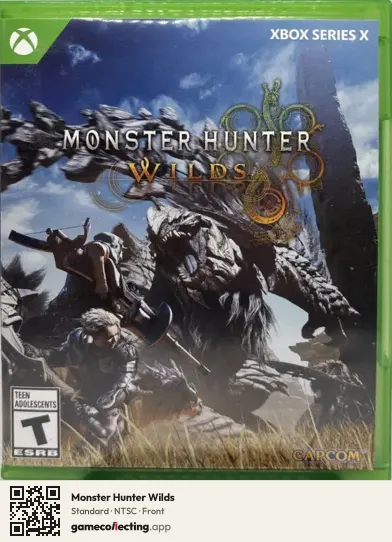Monster Hunter Wilds Xbox Series X, NTSC box front