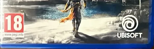 Assassin's Creed Origins, the PEGI square on its front