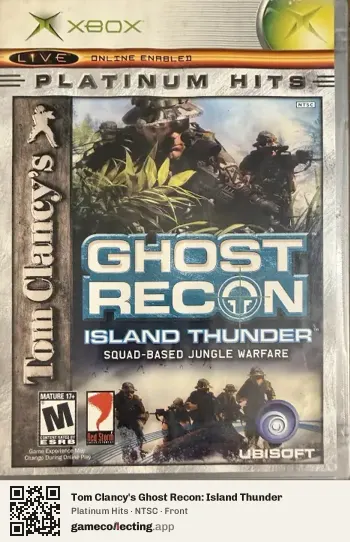 Tom Clancy's Ghost Recon: Island Thunder Xbox, NTSC box front