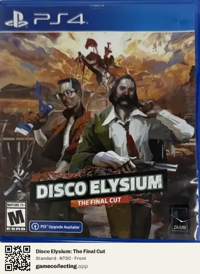 Disco Elysium: The Final Cut PlayStation 4, NTSC box front