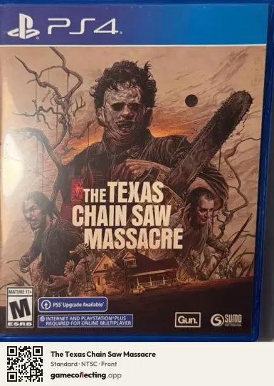 The Texas Chain Saw Massacre PlayStation 4, NTSC box front