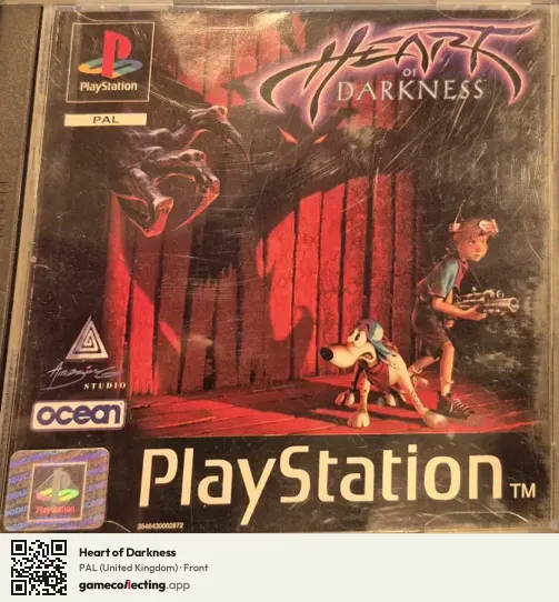 Heart of Darkness PlayStation, United Kingdom box front