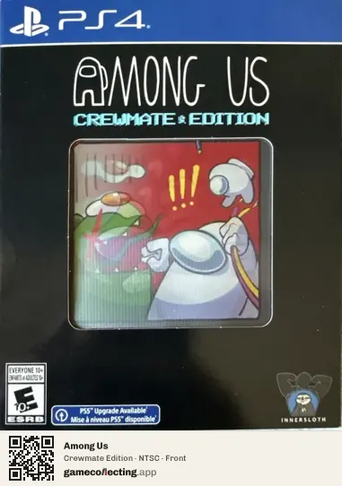 Among Us PlayStation 4, NTSC box front