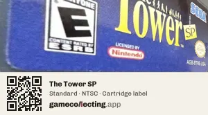 The Tower SP Game Boy Advance, NTSC cartridge label