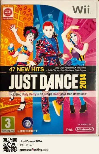 Just Dance 2014 Nintendo Wii, PAL box front
