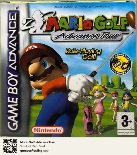 Mario Golf: Advance Tour Game Boy Advance, PAL box front