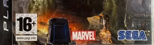 The Incredible Hulk, the PEGI square on its front