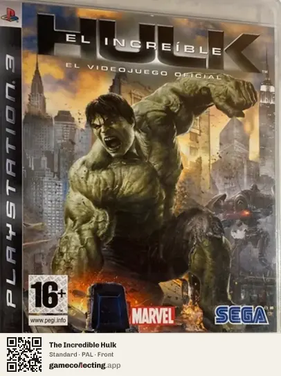 The Incredible Hulk PlayStation 3, PAL box front