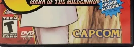 Capcom vs. SNK 2: Mark of the Millennium 2001, the ESRB box on its front