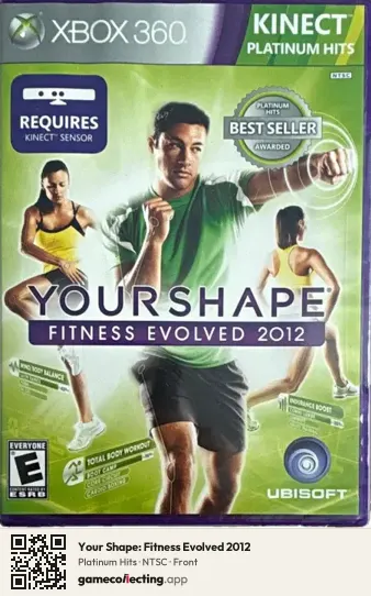 Your Shape: Fitness Evolved 2012 Xbox 360, NTSC box front