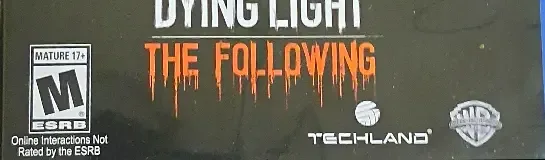 Dying Light, the ESRB box on its front