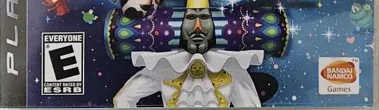 Katamari Forever, the ESRB box on its front