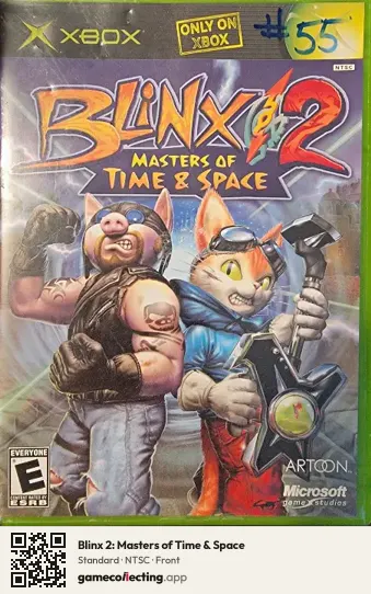 Blinx 2: Masters of Time & Space Xbox, NTSC box front