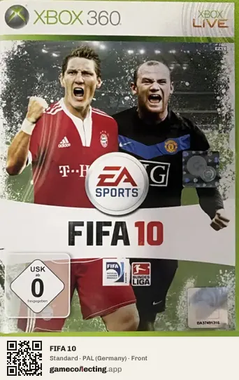 FIFA 10 Xbox 360, Germany box front