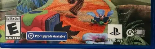 Sackboy: A Big Adventure, the ESRB box on its front