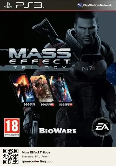 Mass Effect Trilogy PlayStation 3, PAL box front