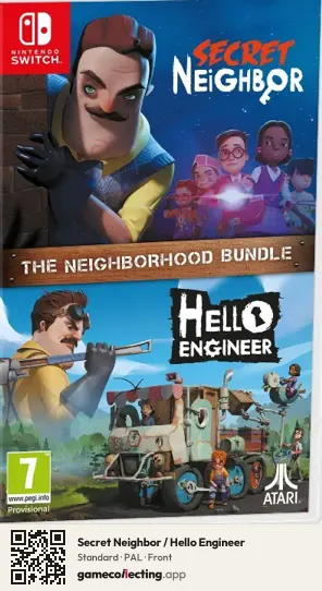 Secret Neighbor / Hello Engineer Nintendo Switch, PAL box front