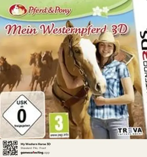 My Western Horse 3D Nintendo 3DS, PAL box front
