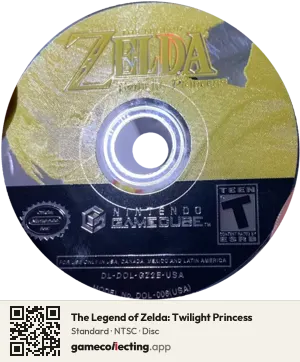 The Legend of Zelda: Twilight Princess Nintendo GameCube, NTSC disc
