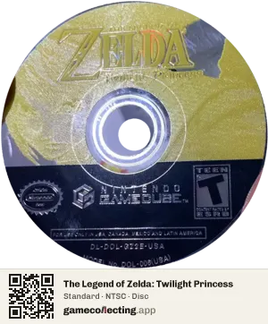 The Legend of Zelda: Twilight Princess Nintendo GameCube, NTSC disc