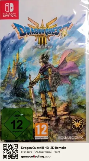 Dragon Quest III HD-2D Remake Nintendo Switch, Germany box front