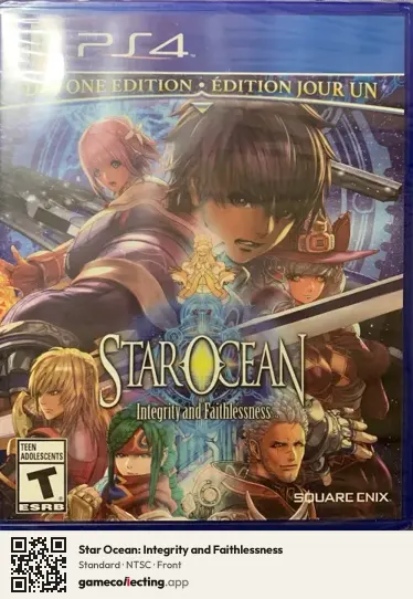 Star Ocean: Integrity and Faithlessness PlayStation 4, NTSC box front