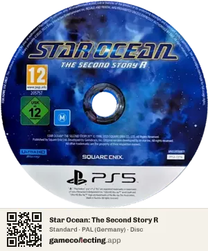 Star Ocean: The Second Story R PlayStation 5, PAL disc